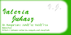 valeria juhasz business card